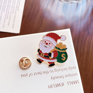 Épinglette en métal mignonne avec Père Noël, bonhomme de neige, <span class=keywords><strong>renne</strong></span>, sapin de Noël - Product Image 5