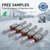 Rails de mouvement linéaire haute précision HGH20CA, blocs de guidage linéaire pour machines CNC et fraisage