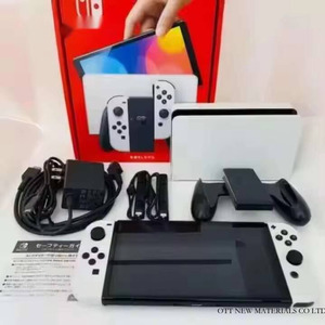 Nouvelle console de jeu portable S-w-l-t-ch 2 <span class=keywords><strong>OLED</strong></span> blanche avec joysticks rouge et bleu, écran tactile, Wi-Fi et batterie 4000 mAh - Product Image 3