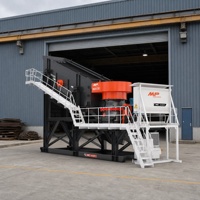 Installation de concassage modulaire complète avec concasseur à cône et crible vibrant MU330GPS pour la production de gravats et de pierres