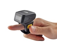Portable Wireless 1D 2D Android Wireless Barcode Scanner WiFi BT Antarmuka Cincin Jenis Barcode Scanner Reader