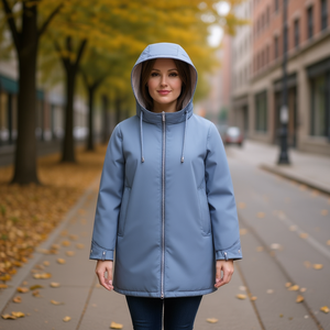 Cappotto Leggero in Cotone per Donna Taglie Forti 46-56 KB840 - Product Image 3