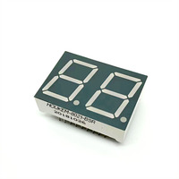 Afficheur LED à 7 segments à 2 chiffres de 0,8 pouce Super Rouge (620-625 NM) Module LED Houkem-8021-A/BSR 18 broches