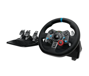Volante de Carreras Logitech G29 Driving Force con Doble Motor y Force Feedback 900 °   Volante de Carreras Simulador con Engranaje Helicoidal de 3 Pedales USB para PS5, PS4, PS3, PC y Mac - Product Image 1