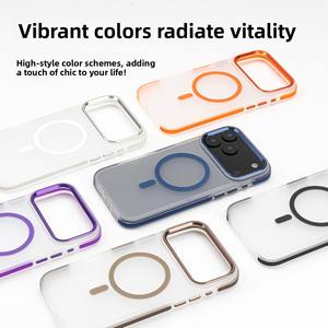 Funda Magnética Mate de Protección Total para <span class=keywords><strong>Samsung</strong></span> y iPhone, Estilo INS, Cubierta Trasera de Lujo Ligero - Product Image 2