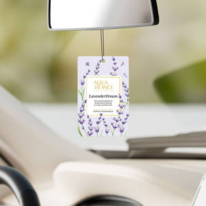 Lavender Dream Portable Long Lasting Hanging Paper Home Car Air <b>Freshener</b> Perfume <b>for</b> Car <b>Wardrobe</b> Home - Product Image 1