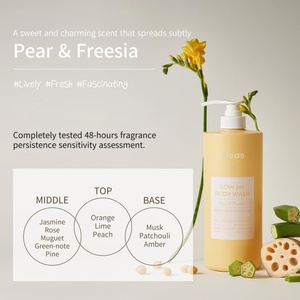 Natural Organic Exfoliating Nourishing Soften Hydrate Low pH Balanced Gentle Perfumed <b>Shower</b> <b>Gel</b> Body Wash for Female - Product Image 5