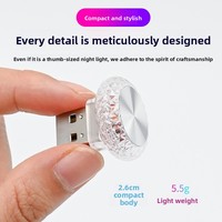 Lumière ambiante USB pour voiture Angel Eye - pas de câblage nécessaire, lumière LED décorative sans fil à effet respirant pour l'intérieur de la voiture