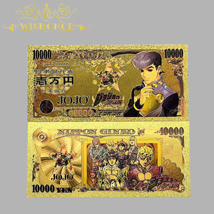 Nuovo <span class=keywords><strong>Anime</strong></span> Giapponese <span class=keywords><strong>JOJO</strong></span> 2026 Placcato in Oro 24K per Collezione - Product Image 3