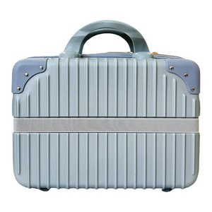 Mini <b>Makeup</b> <b>Case</b> 14 Inch Travel Carry On Suitcase Retro Lightweight Storage Bag With Zipper And Swivel Wheels - Product Image 5