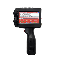 Impresora de inyección de tinta de mano Yaomatec de 12,7mm, cartón de texto, embalaje de plástico, papel de aluminio, máquina de codificación de Fecha