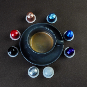 Wegwerp Aluminiumfolie Koffiecapsules Met Deksel Koffiemachine Specifiek Zakelijk En Draagbaar Aanpasbaar Koffietheegereedschap - Product Image 1