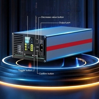 Chargeur portable en alliage d'aluminium pour batteries Li-ion de véhicules électriques, tension et courant réglables OTP, entrée 200-240V, sortie 840W