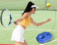 Entraîneur de tennis 27 en alliage d'aluminium avec cordes en fibre de polyester pour l'entraînement des débutants et des juniors