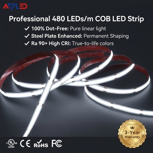 High Efficiency 125Lm/W COB LED <b>Strip</b> Light 24V 480LEDs/m Uniform Lighting Flexible LED Light <b>Strip</b> for Kitchen Cabinet - Product Image 2
