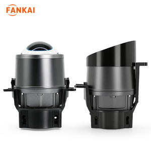 Fankai 3.0 Pulgadas Alta Potencia 65W Transfronterizo X2 Lente Antiniebla de Doble Lámpara LED Tricolor Amarillo-Blanco-Amarillo Claro 50000 Horas de Servicio - Product Image 3