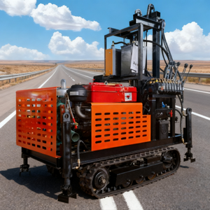 حفارة هيدروليكية زاحفة صغيرة لحفر آبار المياه مناسبة للتكوينات الأرضية الناعمة والصخرية الصلبة - Product Image 4