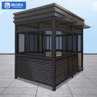 Cabine de sécurité en acier inoxydable d'usine, poste de garde, cabine de sécurité commerciale pour immeuble de bureaux, centre commercial, maison, parc