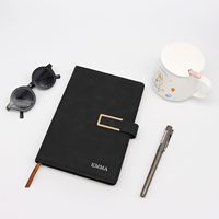 Cuaderno de Cuero PU Personalizable A5 con Espiral, 200 Hojas, con Logotipo Personalizado, Agenda de Cuero Promocional