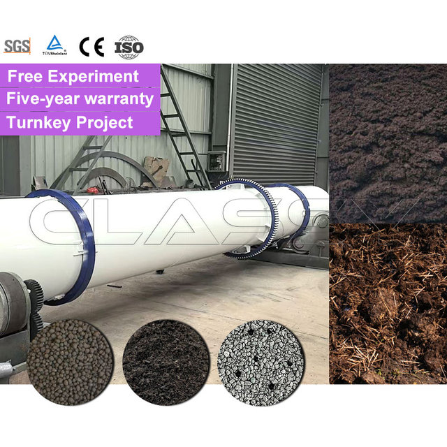 CLASSY Complete Fertilizer Drying System with Rotary Drum Dryer and Cooling Machine