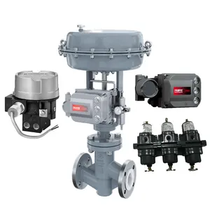 Chinese Control Valve With Fisher DVC6200 Valve Positioner And Fairchild Explosion-Proof Transducer TXI7800 Volume Booster