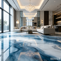 Revêtement de sol en résine époxy effet marbre 3D, revêtement de sol en résine époxy liquide effet marbre pour chambre à coucher, salle de bain, salon, décoration intérieure