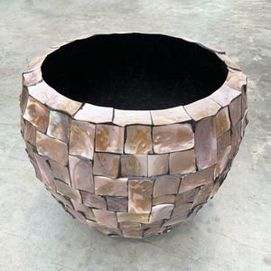 Tendencia caliente de lujo decoración del hogar madre de perlas jardineras y macetas, decoraciones, florero con Incrustaciones de nácar - Product Image 1