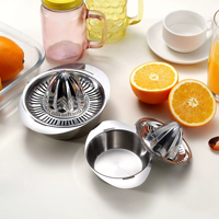 Keukengereedschap Handmatige Pers Roestvrijstalen 304 Citroenpers Kom Citrusvruchten Juicer Sinaasappelsap Pers Potten Squeezer Metaal