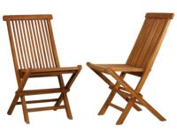 Chaise pliante en bois d'extérieur Cobohome, chaise de jardin moderne, ensemble de 2 chaises pliantes portables pour patio, véranda, cour, terrasse