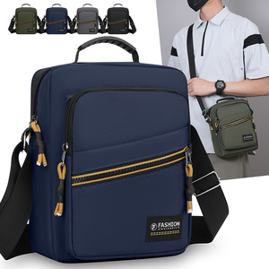 Men's Shoulder Bag Oxford Cloth Gray Black Military Green Dark Blue Portable Crossbody Bag For Daily Commute Casual Travel - Product Image 5