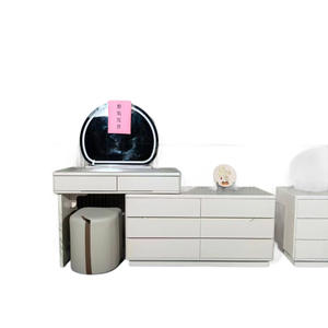 Meuble de <span class=keywords><strong>maquillage</strong></span> intégré avec miroir et rangement pour chambre à coucher, style moderne et minimaliste, en bois, pour le commerce transfrontalier - Product Image 1