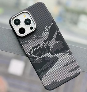 Lentille en alliage de fibre de carbone avec couverture rigide sans fil pour iPhone 15 14pro 13 15Pro <span class=keywords><strong>Max</strong></span> - Product Image 2