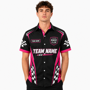 เสื้อทีมแข่งแบบติดกระดุมเสื้อโลโก้ส่วนบุคคล - Product Image 2