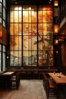 Fournisseur de mobilier de restaurant sur mesure, solutions de design de tables de restaurant en bois, sièges de restaurant de style japonais, luxe moderne