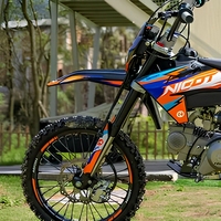 دراجة نارية NICOT CG150 للطرق الوعرة سعة 150 سي سي، محرك بنزين، إطارات مسننة، هيكل فولاذي أنبوبي للقيادة على المسارات الوعرة
