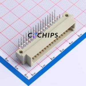 9001-15321C00A DIN41612 Connector Bent Lead Through Hole,P=2.54mm Connector 32P 2 2.54mm Right Angle Insert - Product Image 1