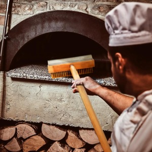 Cepillo para Horno <span class=keywords><strong>de</strong></span> Pizza con Mango <span class=keywords><strong>de</strong></span> Madera, Cepillo <span class=keywords><strong>de</strong></span> Limpieza para Horno <span class=keywords><strong>de</strong></span> Pizza <span class=keywords><strong>de</strong></span> Exterior con Cerdas <span class=keywords><strong>de</strong></span> Latón, Raspador <span class=keywords><strong>de</strong></span> Acero y Punta Roscada <span class=keywords><strong>de</strong></span> Aluminio - Product Image 3