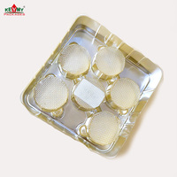 Barquettes en plastique pour chocolats au prix d'usine, barquette en plastique dorée provenant d'une usine certifiée ISO, barquette dorée