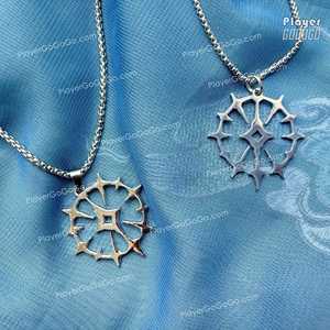 จี้ห้อยคอยาวอะคริลิคแบบตั้งโต๊ะ OEM ODM แรงบันดาลใจจาก Honkai Star Rail รุ่น Phainon S Dawnfire Circlet และ HSR Khaslana the Blazing Sun - Product Image 3
