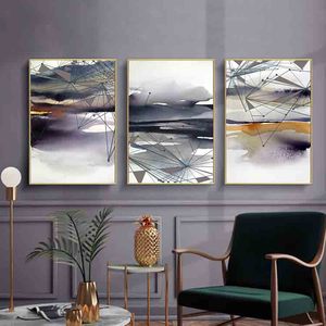 Nuova decorazione moderna colorata astratta di arte della parete grande pittura contemporanea della tela grande immagine della parete opera d'arte progetto di ospitalità arte - Product Image 1