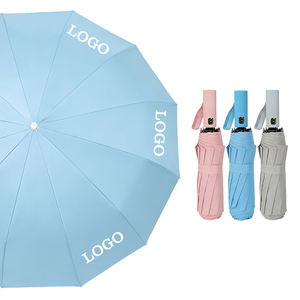 Paraguas Plegable de 3 Secciones Más Popular, Protección UV Contra la Lluvia y el Sol, Diseño Moderno para Viajes, con Impresión de Logotipo - Product Image 4