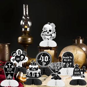 Centros <span class=keywords><strong>de</strong></span> Mesa <span class=keywords><strong>de</strong></span> Panal <span class=keywords><strong>de</strong></span> Abeja 'Muera conmigo en los 30' en Negro, Decoraciones 'Muera conmigo en los 30' <span class=keywords><strong>para</strong></span> Mesa, <span class=keywords><strong>Decoración</strong></span> Gótica <span class=keywords><strong>para</strong></span> el 40.º <span class=keywords><strong>Cumpleaños</strong></span> <span class=keywords><strong>para</strong></span> Mujeres - Product Image 6