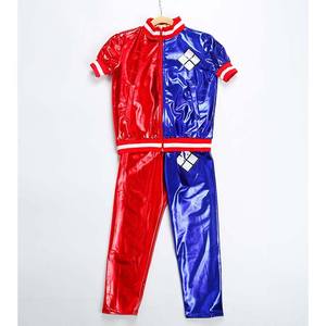 Halloween Adulte Enfant Fille Clown Perruque Cosplay Clown Vêtements Costume 3pcs Veste Chemise Pantalon Costume <span class=keywords><strong>Quinn</strong></span> Costume Enfants SHKG-011 - Product Image 2