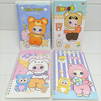 Venta al por mayor 4 unidades/set Babythree A5 tamaño Anime Notebook escuela Oficina Bloc de notas promocional diario bebé Tres cuaderno de dibujos animados