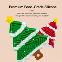 Juguete Sensorial de Silicona con Forma de Árbol de Navidad 2026, Tablero de Actividades, Juguete Educativo con Temática Navideña, Juguete Antiestrés