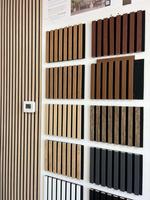 Panneau mural acoustique en lattes de bois, revêtement intérieur décoratif insonorisant pour la maison, le bureau, l'hôtel