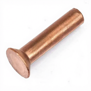 Remaches de Cabeza Plana de Cobre Sólido Personalizados, Tamaños M1.5, M2, M2.5, M3, M4, M5, M6 y M8, Disponibles en Materiales de Acero y Aluminio - Product Image 1