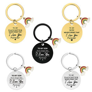 Porte-clés avec inscription "I love you <span class=keywords><strong>forever</strong></span>", en argent, or, noir, inscription "I love you", 2022 - Product Image 2