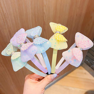 BELLEWORLD style coréen mignon filles princesse bandeaux noués mélange de couleur papillon arc <span class=keywords><strong>maquillage</strong></span> bébé <span class=keywords><strong>bandeau</strong></span> - Product Image 2