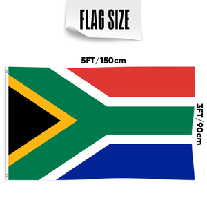 Drapeau de pays personnalisé 3x5ft <span class=keywords><strong>Afrique</strong></span> <span class=keywords><strong>du</strong></span> <span class=keywords><strong>Sud</strong></span> prêt à expédier - Product Image 2
